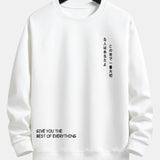 Huub | Sweater met japanse tekstopdruk en relaxte pasvorm