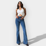 Barbora - Jeans met hoge flare