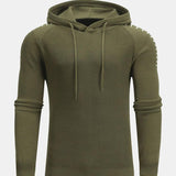 Ivo | Slim-fit trui met capuchon en raglanmouwen