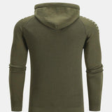 Ivo | Slim-fit trui met capuchon en raglanmouwen