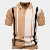 Jacco | Polo met verticale retrostrepen
