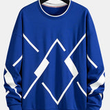 Jacob | Sweater met geometrische print en ronde hals