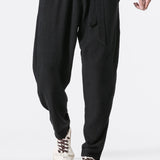Jasper | Linnen harem broek met riem