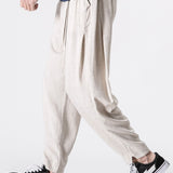 Jasper | Linnen harem broek met riem