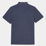 Joachim | Marineblauwe polo met klassieke kraag
