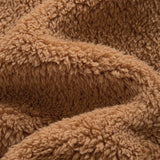 Job | Teddyfleece jas met capuchon en knopen