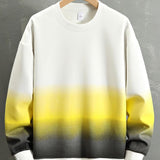 Jonathan | Sweater met kleurverloop en relaxte pasvorm