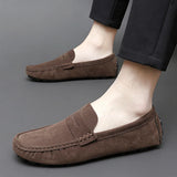 Jorg | Marineblauwe suède bootloafers