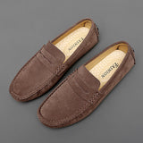 Jorg | Marineblauwe suède bootloafers
