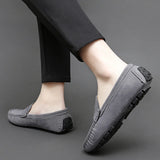 Jorg | Marineblauwe suède bootloafers