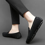 Jorg | Marineblauwe suède bootloafers