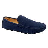 Jorg | Marineblauwe suède bootloafers