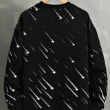 Julian | Sweater met meteoorprint en relaxte pasvorm