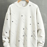 Julian | Sweater met meteoorprint en relaxte pasvorm