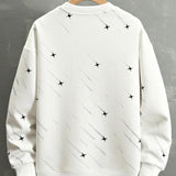 Julian | Sweater met meteoorprint en relaxte pasvorm
