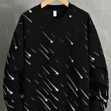 Julian | Sweater met meteoorprint en relaxte pasvorm