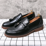 Kamiel | Leren loafers met kwastjes