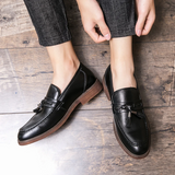 Kamiel | Leren loafers met kwastjes