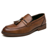 Kamiel | Leren loafers met kwastjes