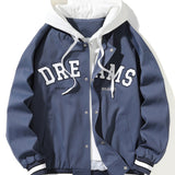 Klaas | Baseball jack met capuchon en knoopsluiting