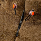 Koen | Gewatteerde teddyfleece jas met rits