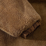 Koen | Gewatteerde teddyfleece jas met rits