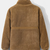 Koen | Gewatteerde teddyfleece jas met rits
