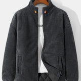 Koen | Gewatteerde teddyfleece jas met rits