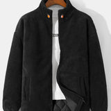 Koen | Gewatteerde teddyfleece jas met rits
