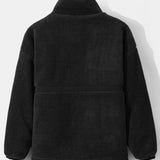 Koen | Gewatteerde teddyfleece jas met rits