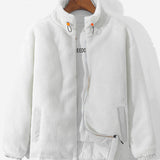 Koen | Gewatteerde teddyfleece jas met rits