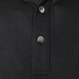 Koos | Zwarte polo met contrastbies