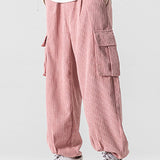 Lars | Corduroy cargo broek relaxed fit
