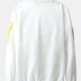 Lars | Sweater met graffiti- en tekstopdruk
