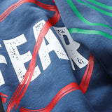 Lars | Sweater met graffiti- en tekstopdruk