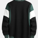 Levi | Sweater met patchworkdetails en kleurvlakken