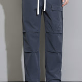 Liam | Pantalon straight leg met trekkoord