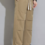 Liam | Pantalon straight leg met trekkoord