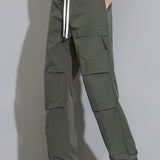 Liam | Pantalon straight leg met trekkoord