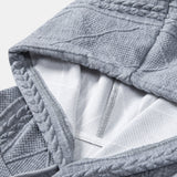 Lodewijk | Hoodie met geometrisch jacquarddessin en relaxte pasvorm