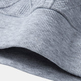 Lodewijk | Hoodie met geometrisch jacquarddessin en relaxte pasvorm