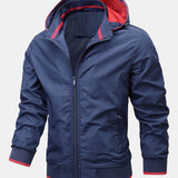 Luuk | Jack met afneembare capuchon in contrasterende kleur