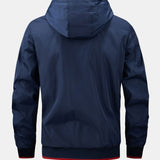 Luuk | Jack met afneembare capuchon in contrasterende kleur