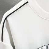 Maarten | Sweater met verlopende tekstopdruk