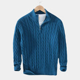 Jelger | Marineblauwe kabeltrui