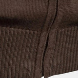 Tim | Bruin vest met kleurvlakken en rits