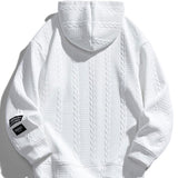 Melle | Hoodie met jacquarddessin en tarwemotief