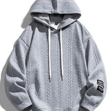 Melle | Hoodie met jacquarddessin en tarwemotief