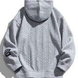 Melle | Hoodie met jacquarddessin en tarwemotief
