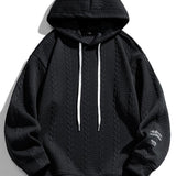 Melle | Hoodie met jacquarddessin en tarwemotief